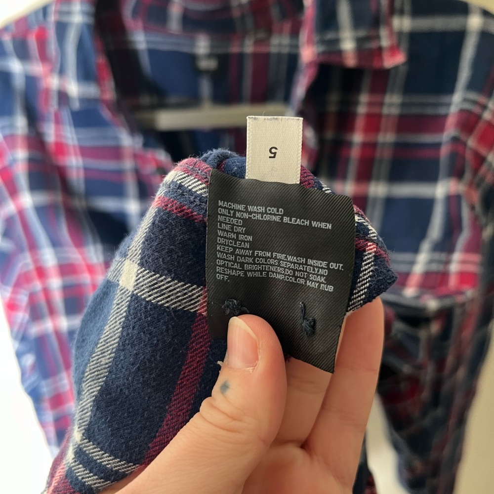 Uniqlo Plaid Flannel Button Down Shirt Size Large - Picture 5 of 6
